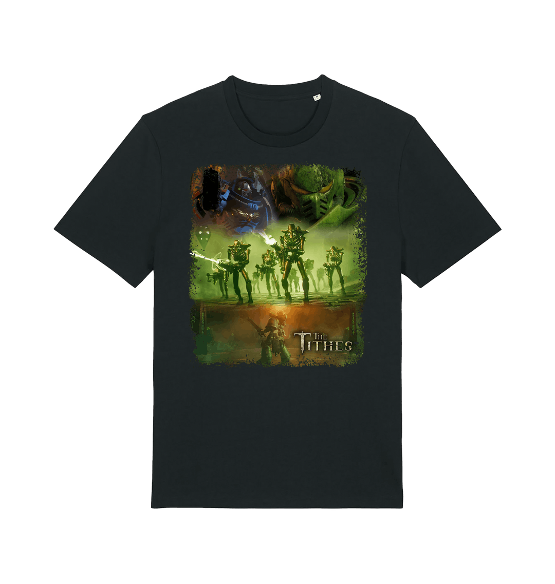 Black Printed T-shirt Front